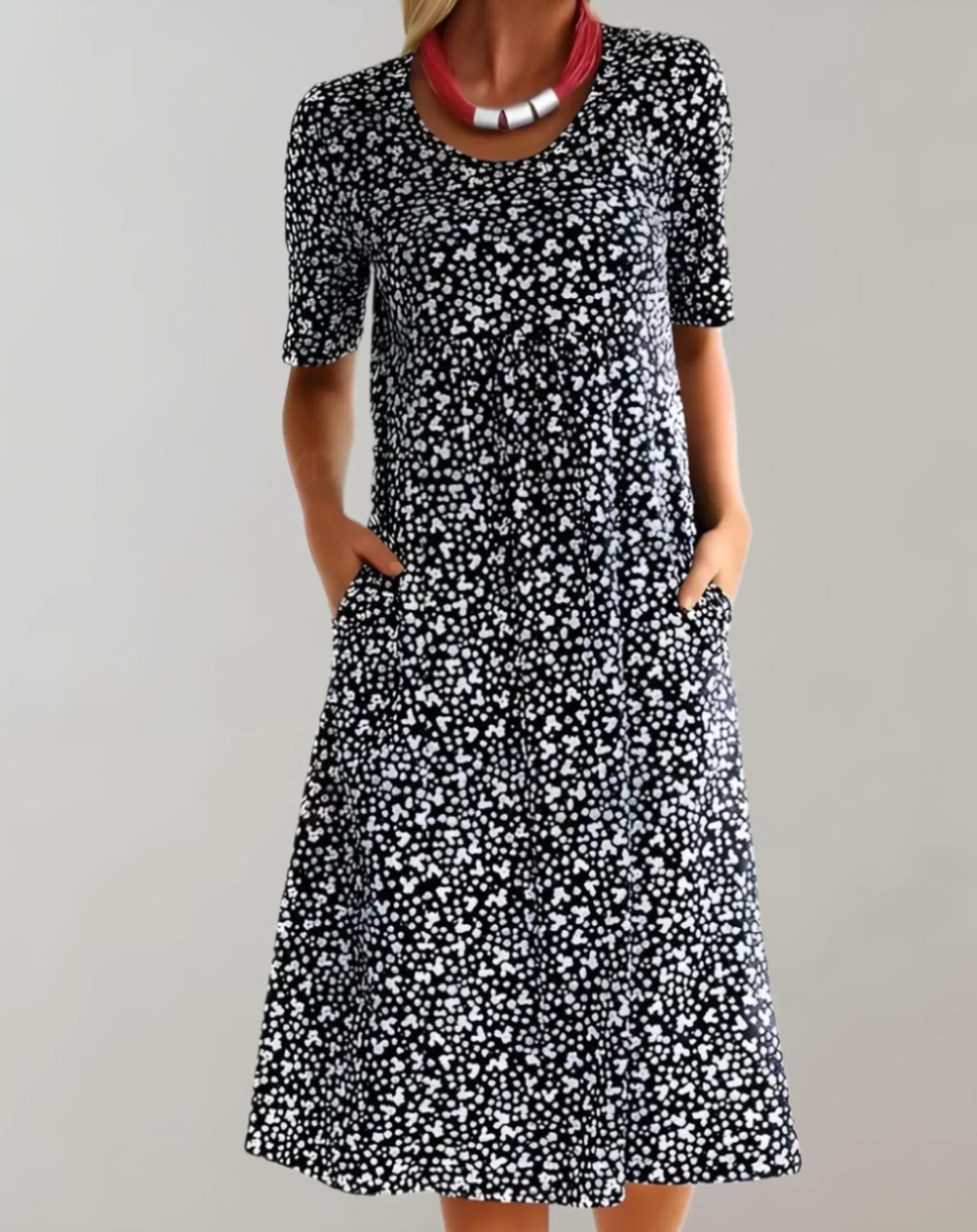 Women's V Neck Casual Sundress Lightweight