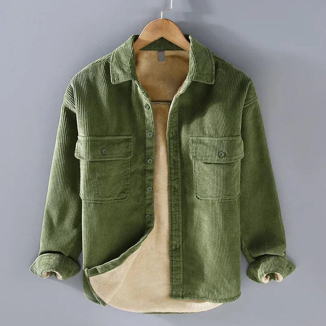 Men's Corduroy Shirt Warm Casual