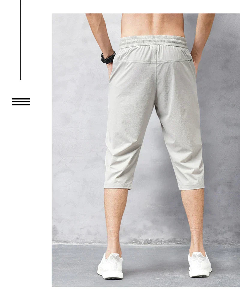 Men's Elastic Waist Drawstring Shorts