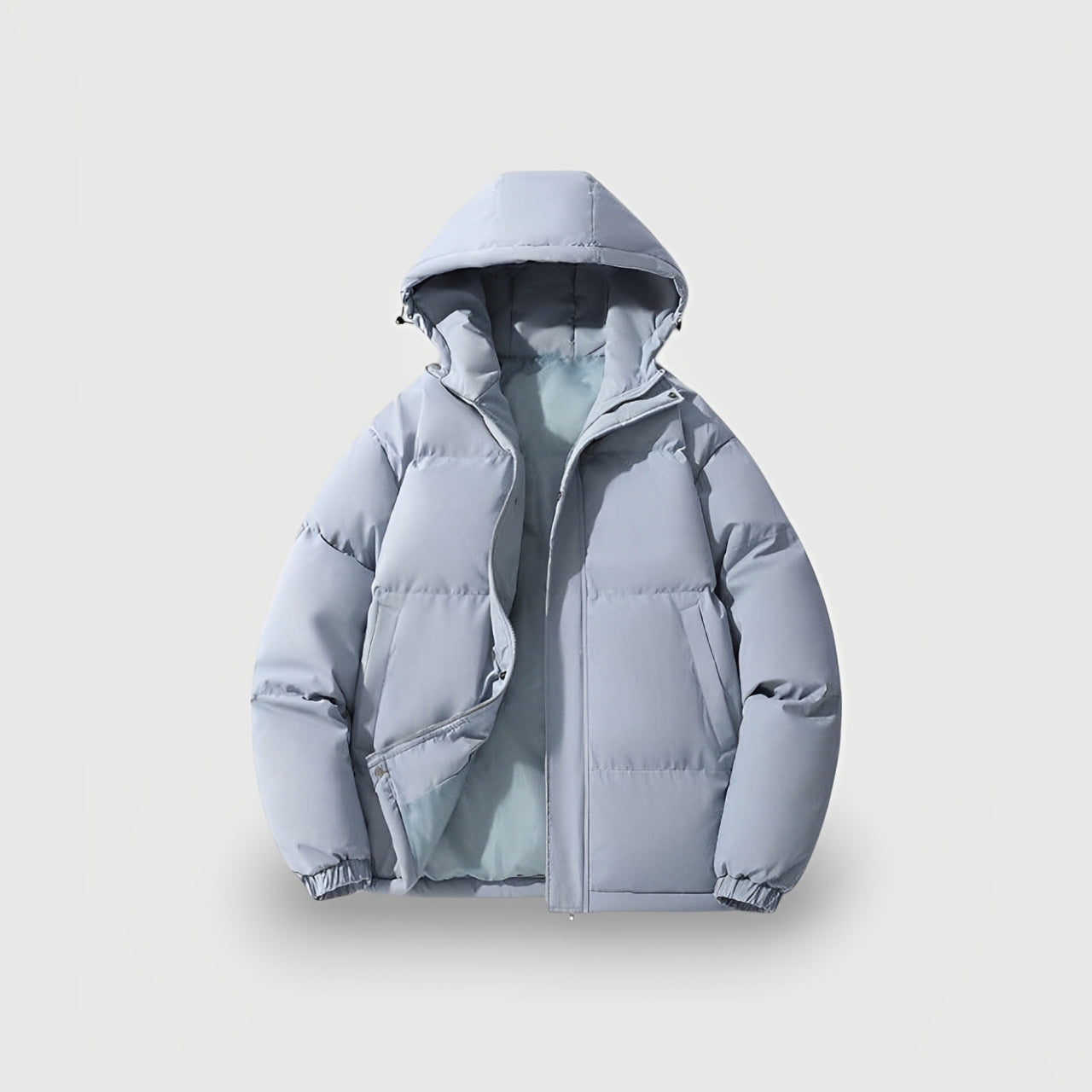 Women's Insulated Hooded Puffer Jacket Quilted Water Resistant Black