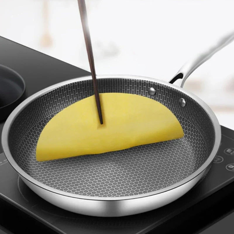 Stainless Steel Non-Stick Frying Pan Modern Design