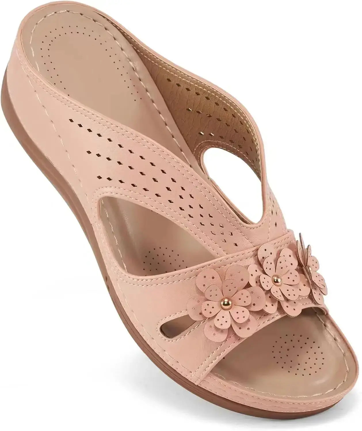 Hollow Wedge Sandals for Women – Stylish & Comfortable White Wedge Heels