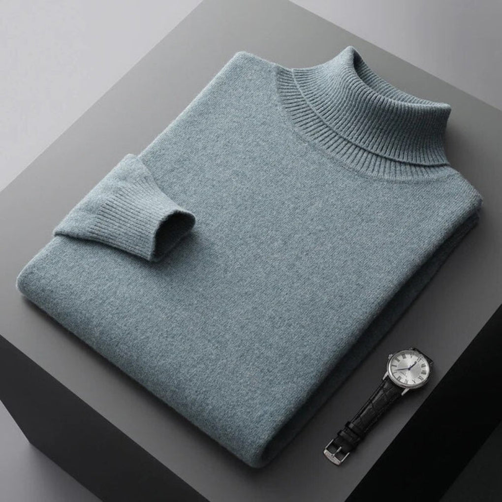 Men's Turtleneck Sweater Elegant Layered