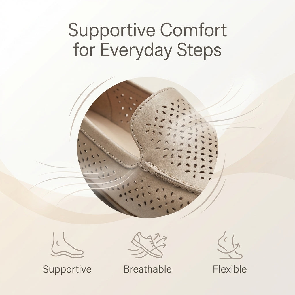Slip-On Walking Shoes Knit Mesh Cushioned Comfort Fit
