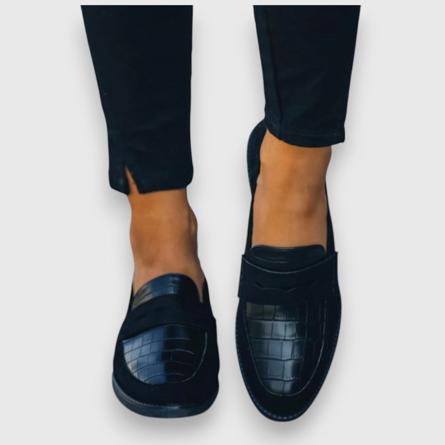 Colleen Women's Leather Loafers Black
