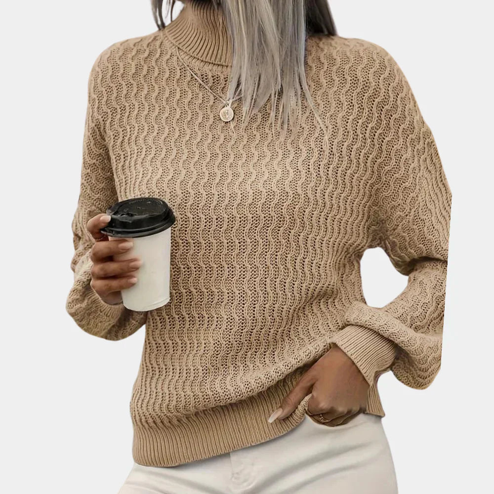 Men's Argyle Turtleneck Sweater