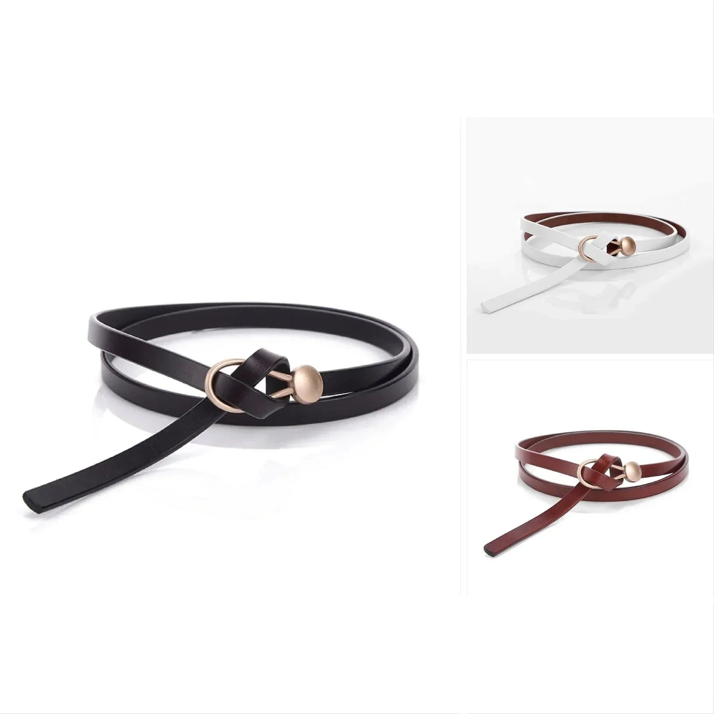 "Luxe Touch" Leather Belt Caliboot