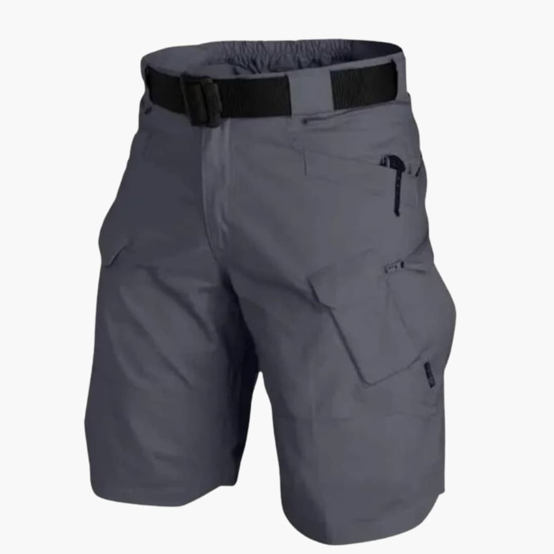 Men's Cargo Shorts Zip Pockets Adjustable Waist