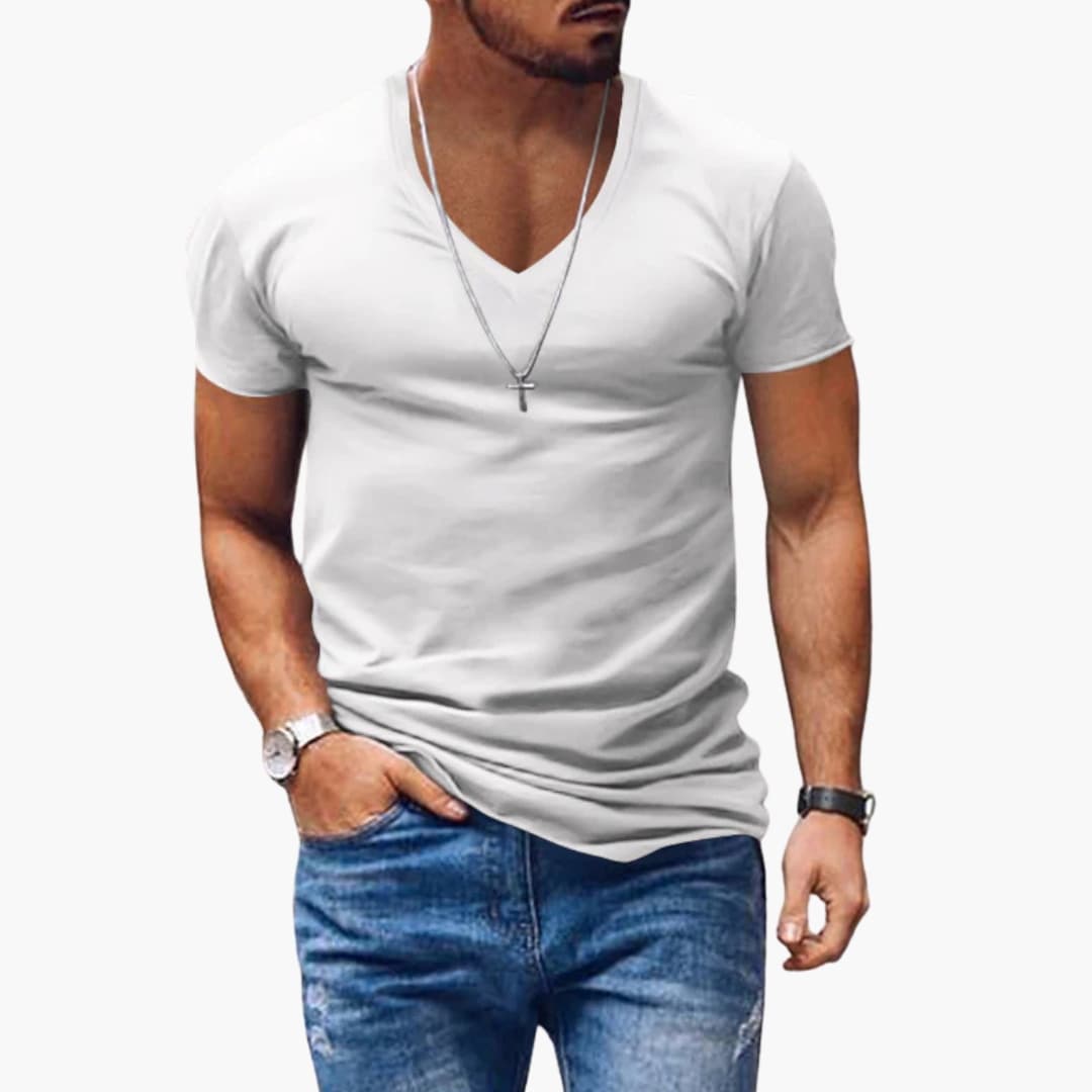 Men's V-Neck Short Sleeve T-Shirt