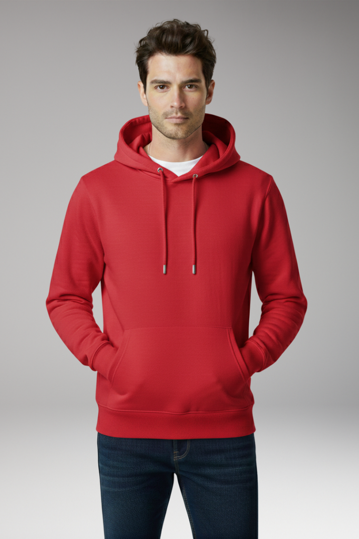 Men's Hooded Sweatshirt Adjustable Kangaroo Pocket