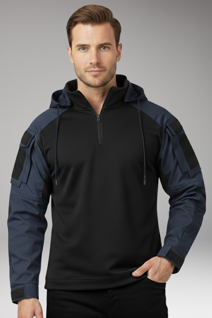 Men's Hooded Jacket With Sleeve Pockets