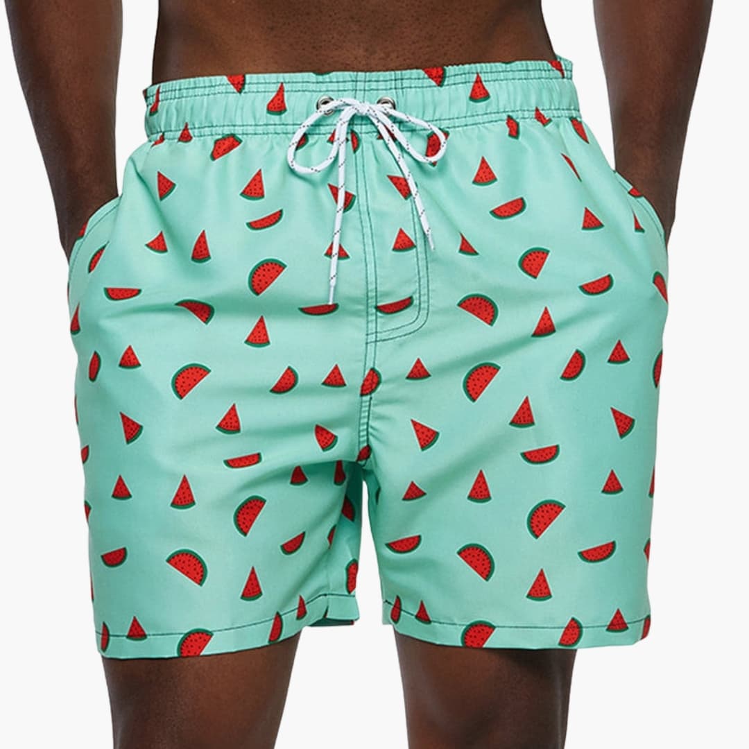 Men's Mid-Length Swim Trunks Drawstring