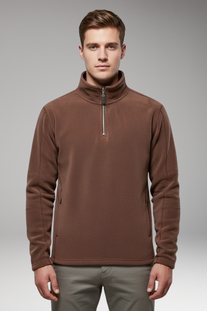 Men's Quarter Zip Pullover Fleece Lined