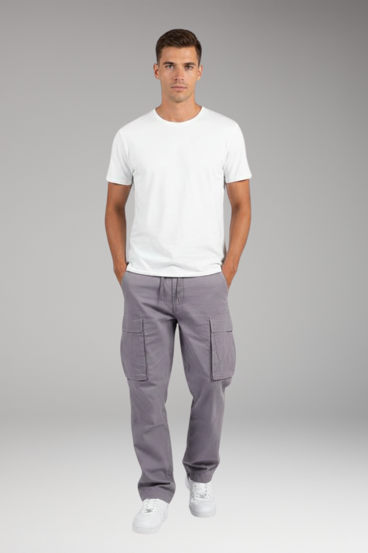 Men's Cargo Pants Drawstring Waist Multiple Pockets