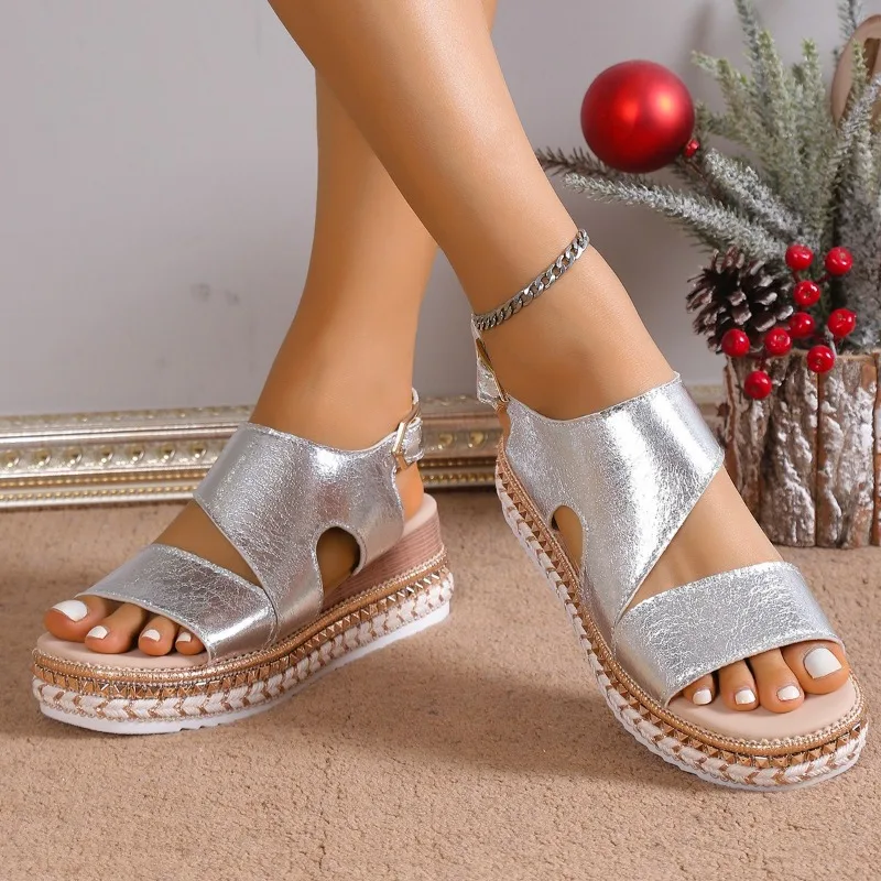 Women's Platform Open-Toe Sandals