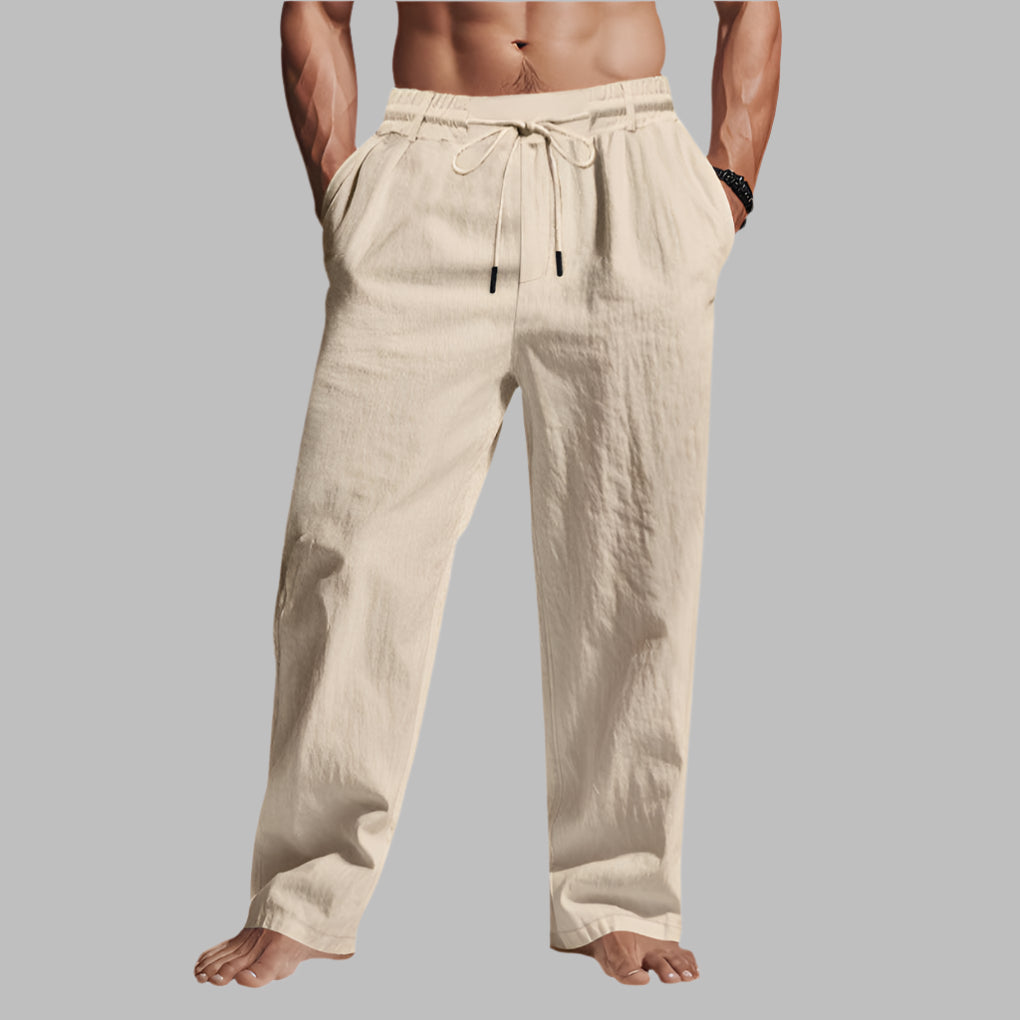 Men's Relaxed Fit Pants Adjustable Drawstring Waist