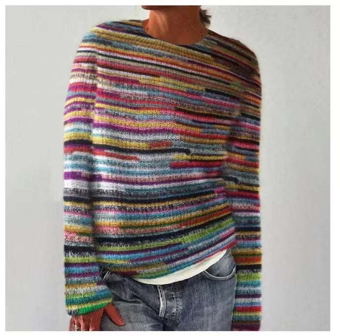Women's Patterned Knit Sweater Casual - Vonnera
