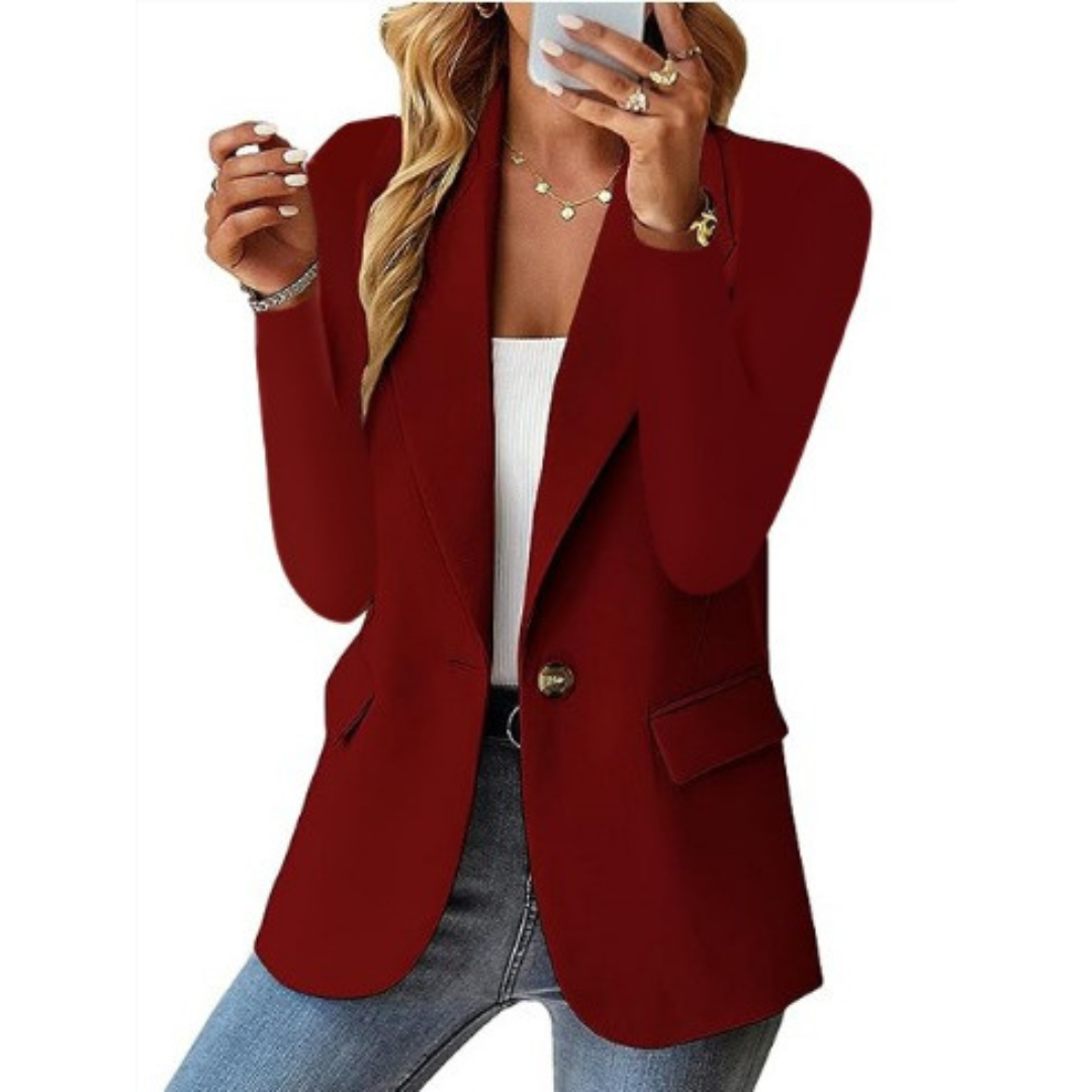 Women's Blazer Wool Black