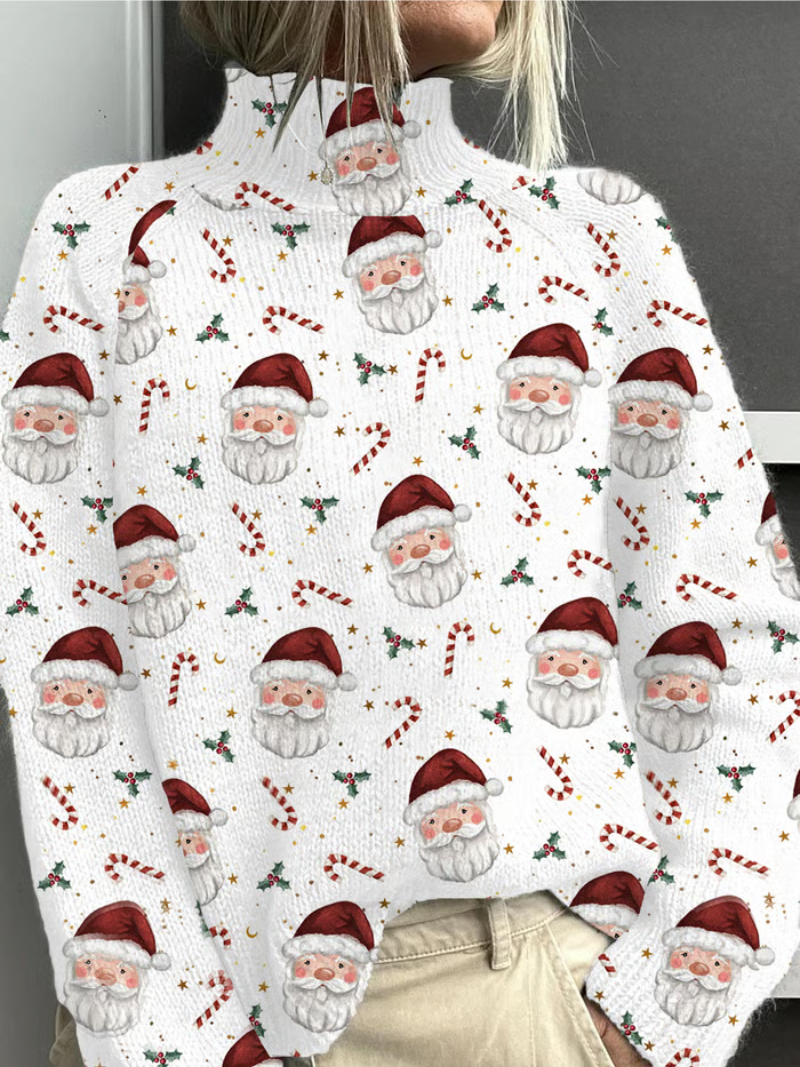 Grace™ | Christmas Sweater with Santa Print