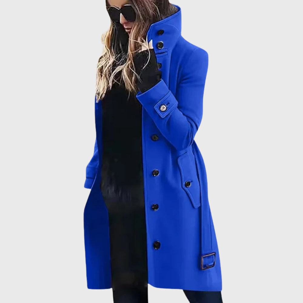 Women's Stand Collar Coat Front Button