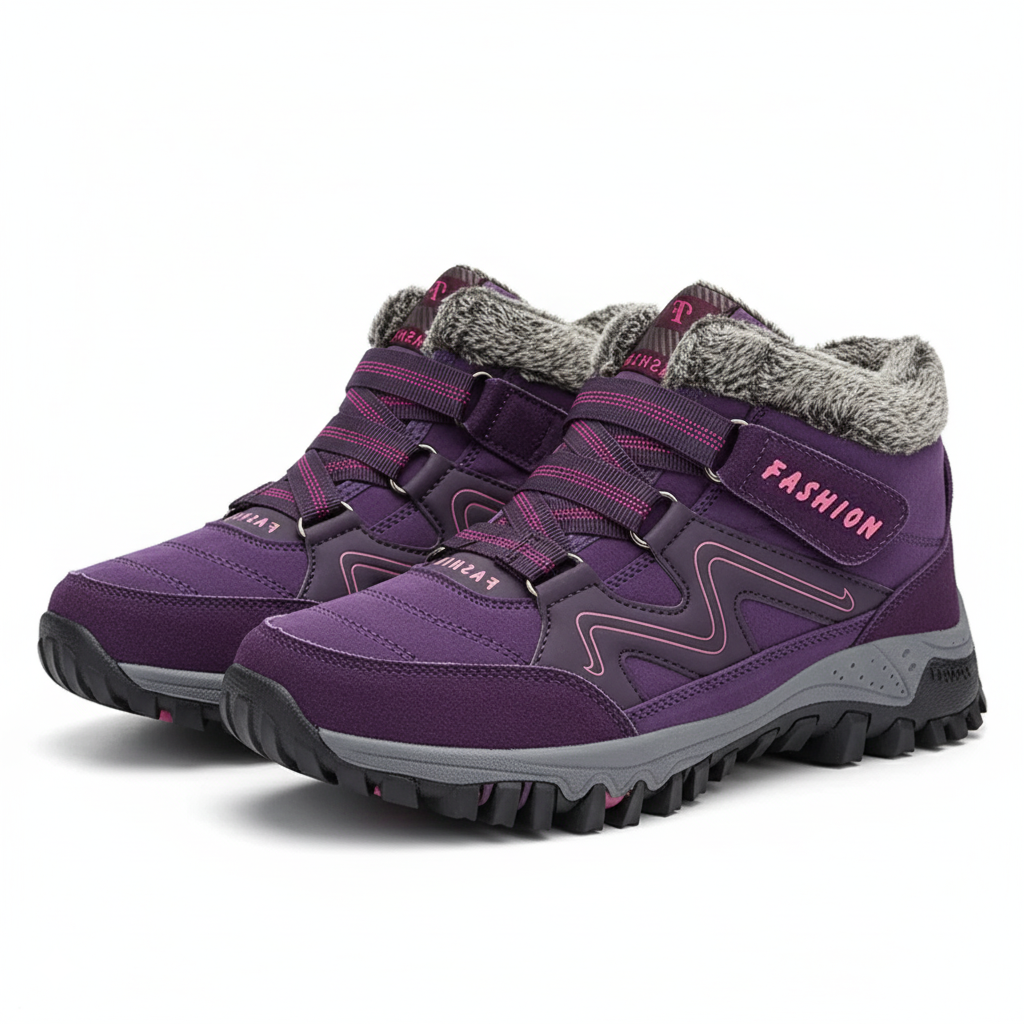 Women's Lace-Up Boots Treaded Sole