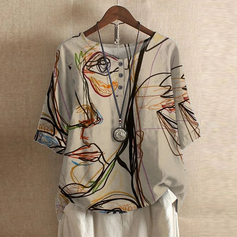 Women's Loose Fit Vintage Blouse