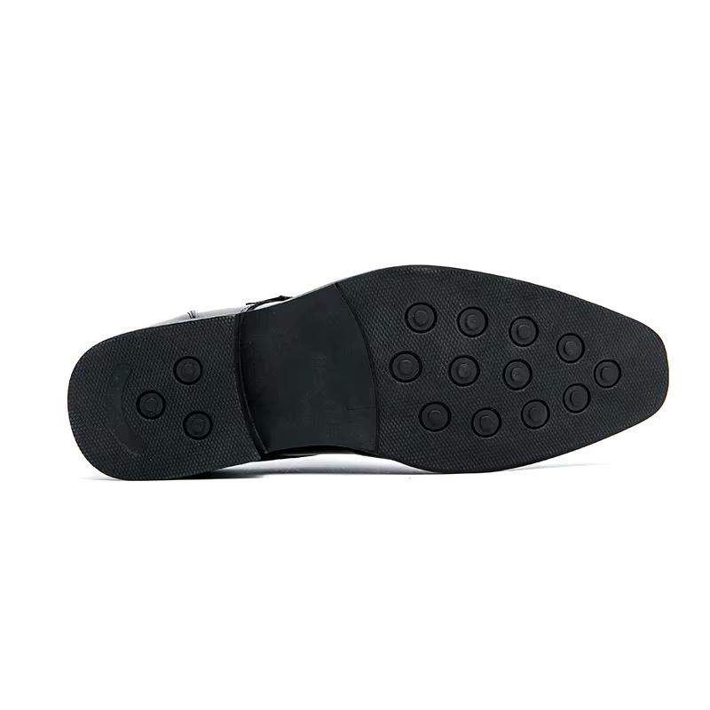 Men's Dress Shoes Single Strap Buckle Design