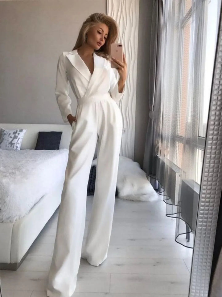 Women's Long Sleeve Jumpsuit Elegant