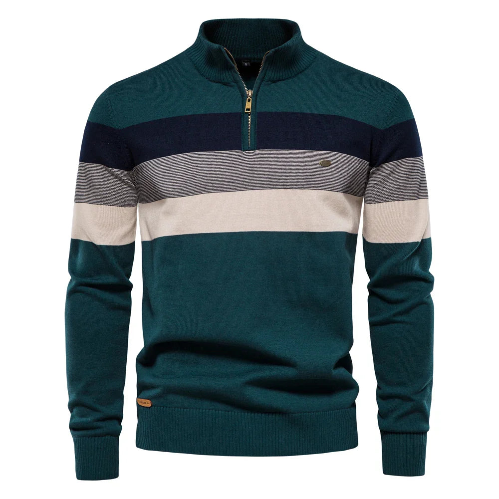 Velstren Mens Quarter Zip Fleece Pullover