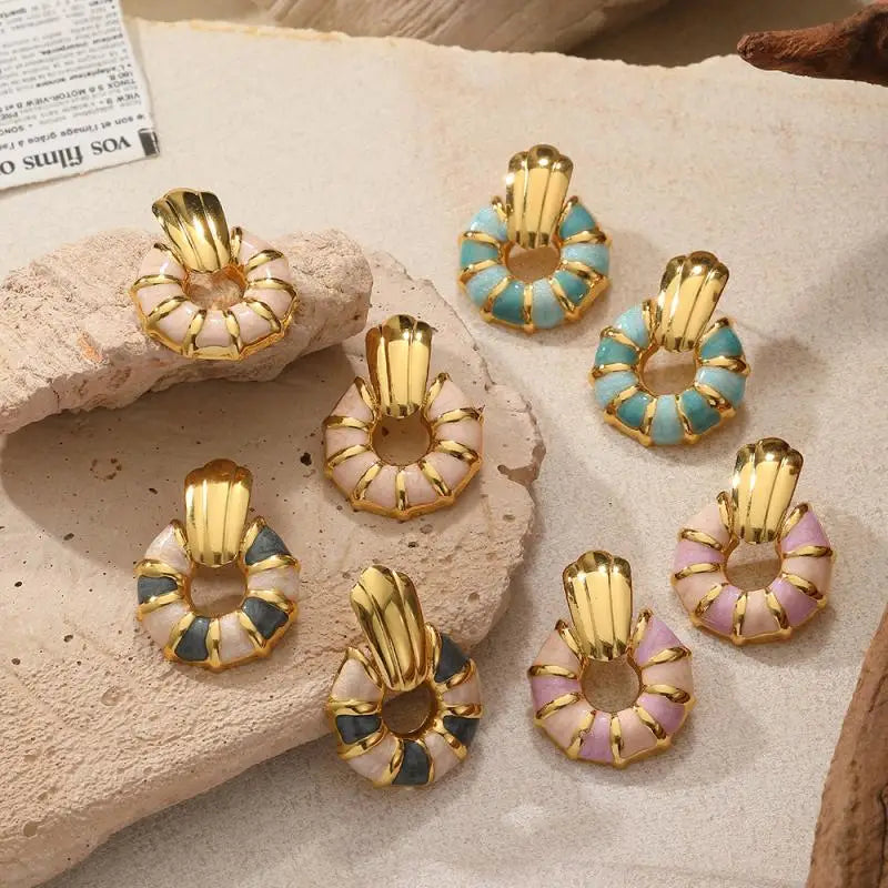Clara Glaze Hoop Earrings - Jack Hafford