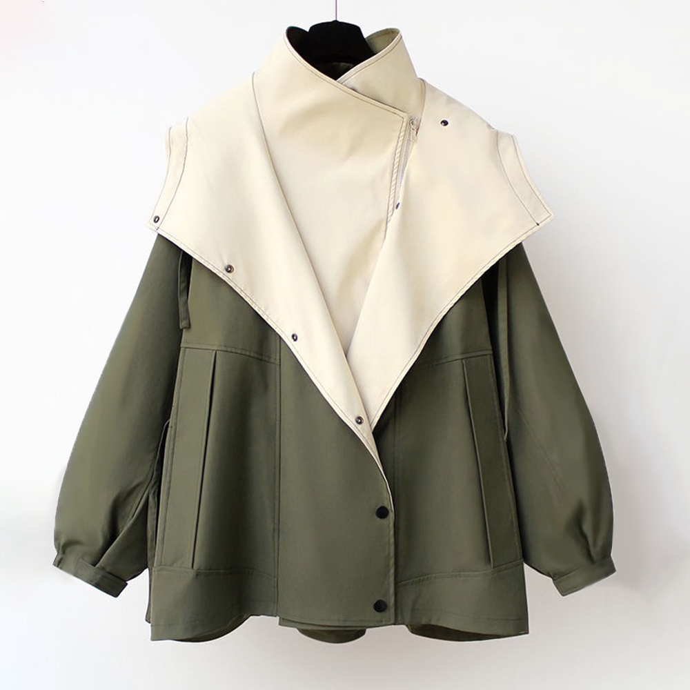 Women's Windbreaker Jacket Drawstring Waist
