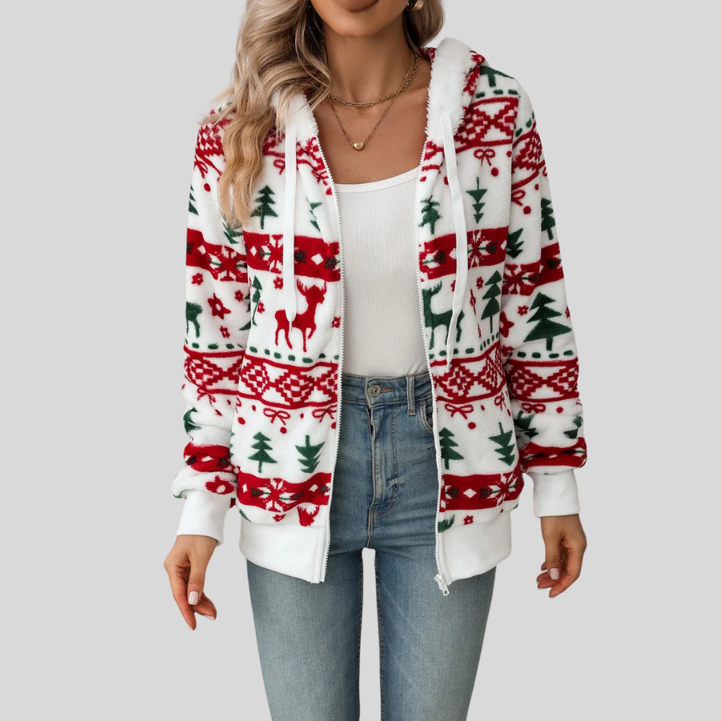 Women's Christmas Hoodie Sweatshirt - Vonnera
