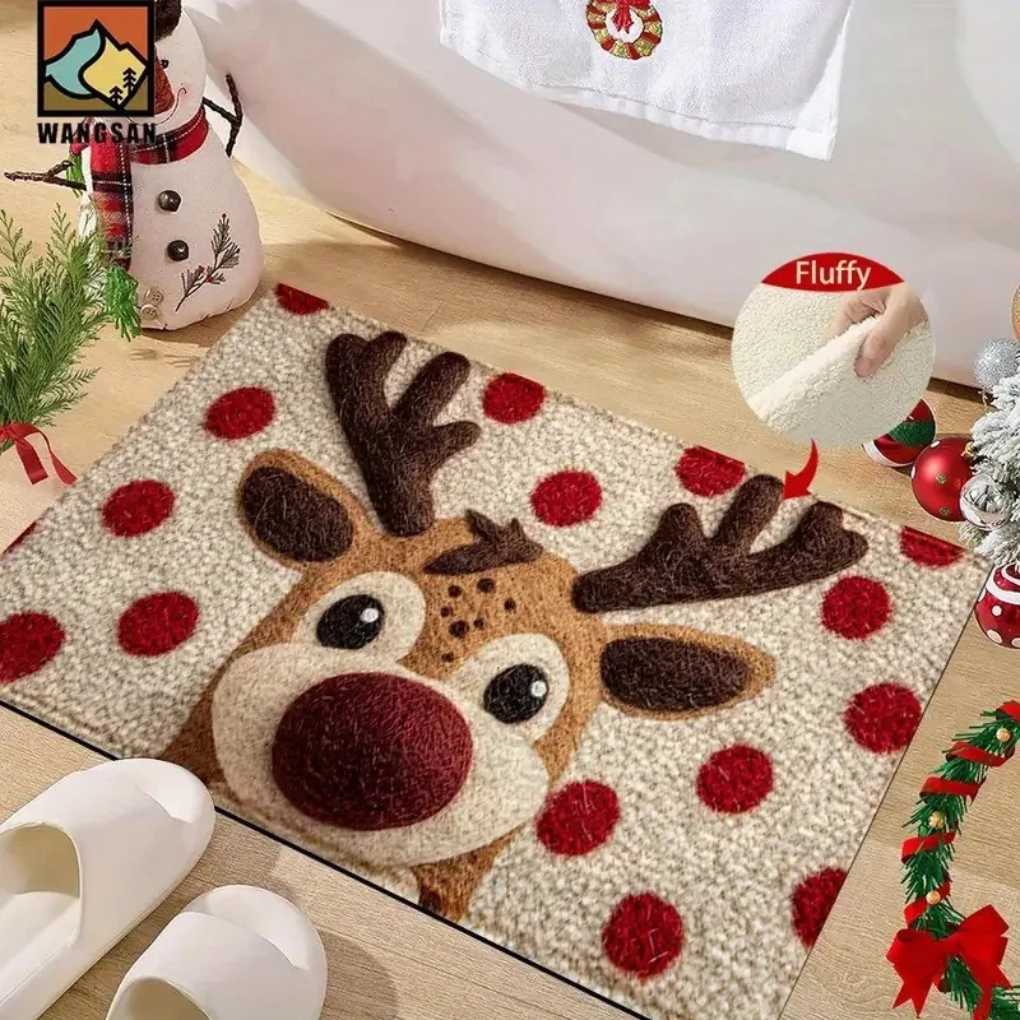 Holiday Seasonal Christmas Door Mat
