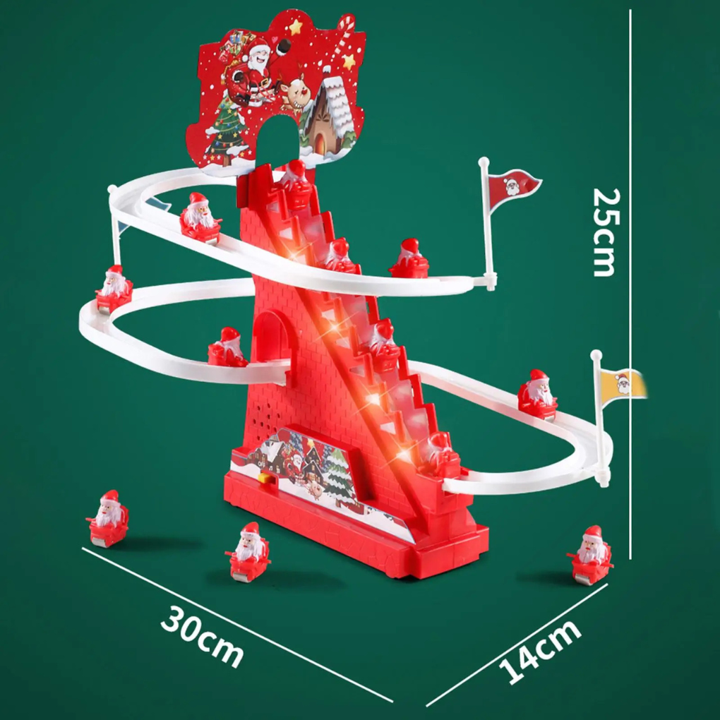 Animated Santa Claus Climbing Ladder Decoration - Vonnera