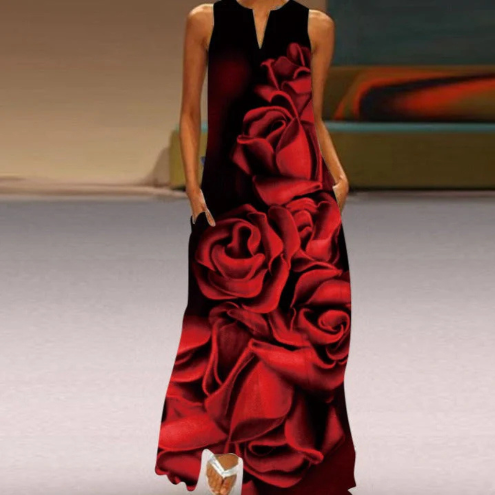Women's Sleeveless Elegant Dress - Vonnera