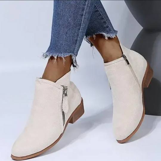 Women's Orthopedic Ankle Boots Zipper Closure