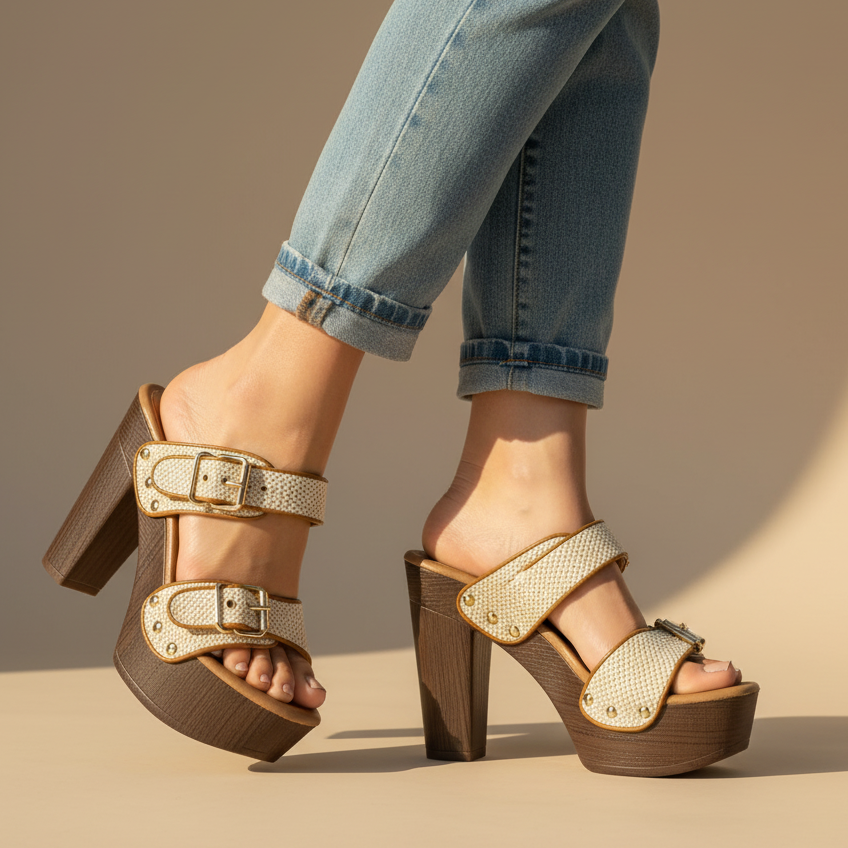 Women's High Heels Buckle Comfortable