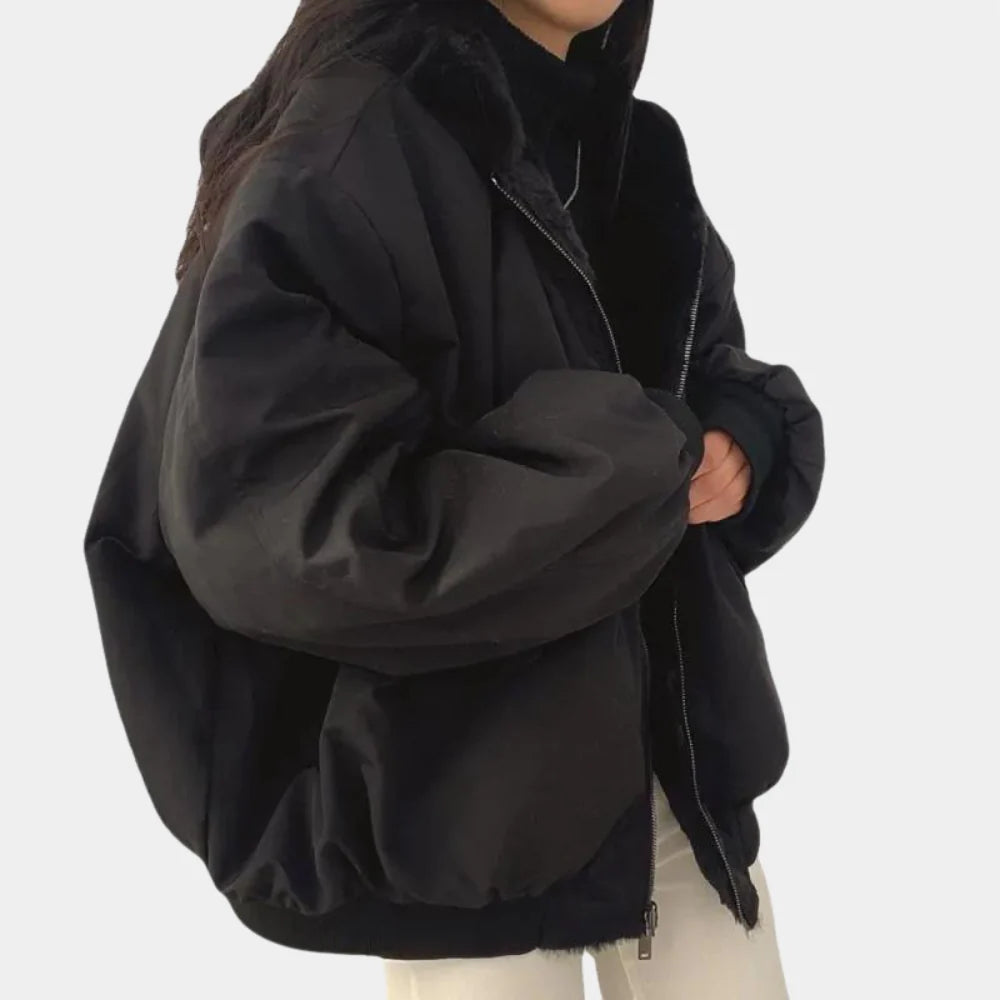 Women's 2-In-1 Winter Coat With Hood Warm And Stylish