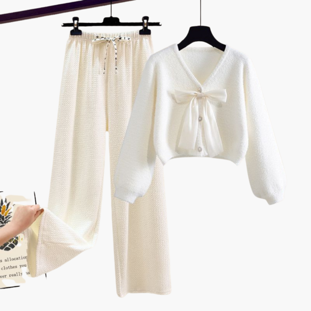 Women's 2-Piece Cardigan Set Trousers