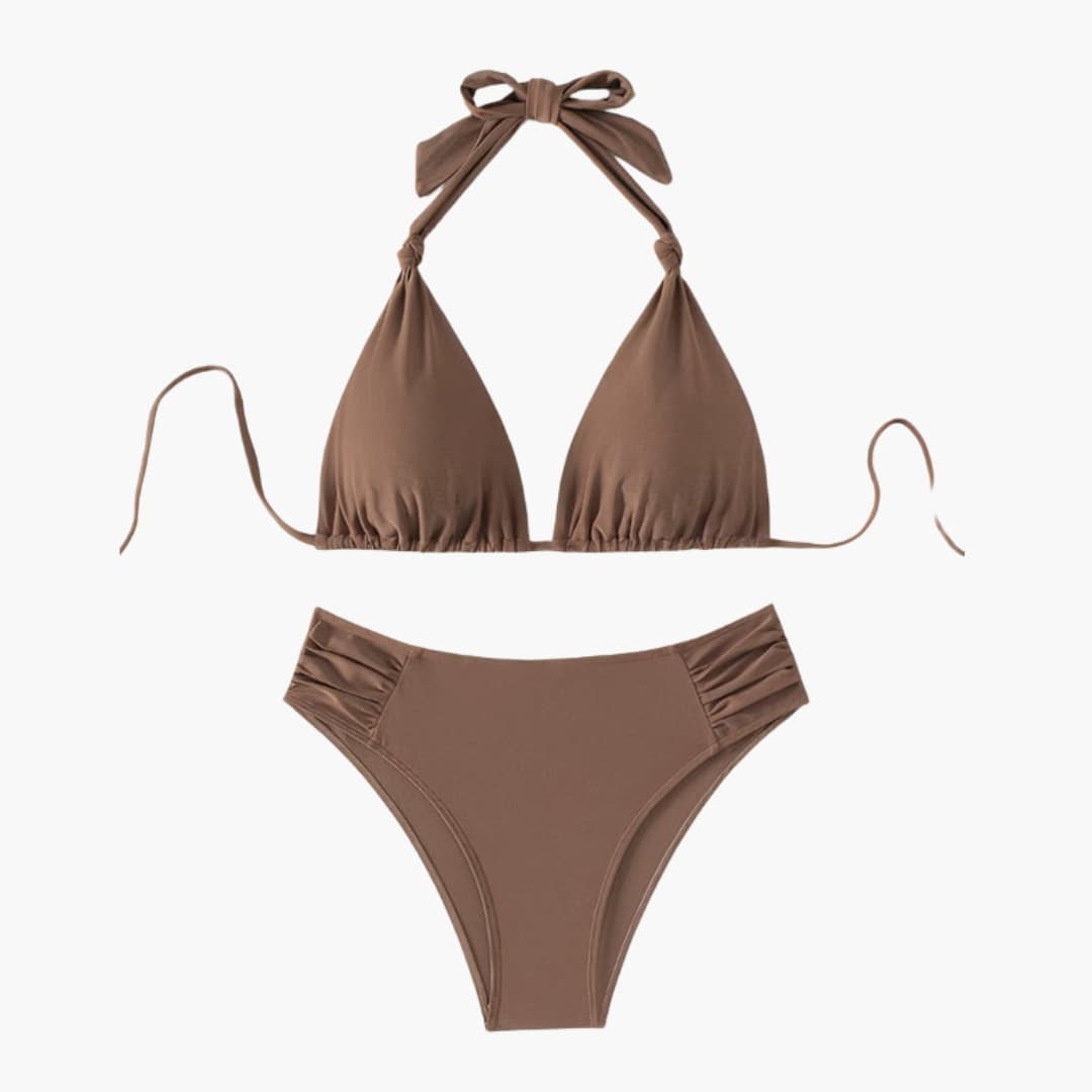 Women's High Waisted Bikini Set Removable Straps