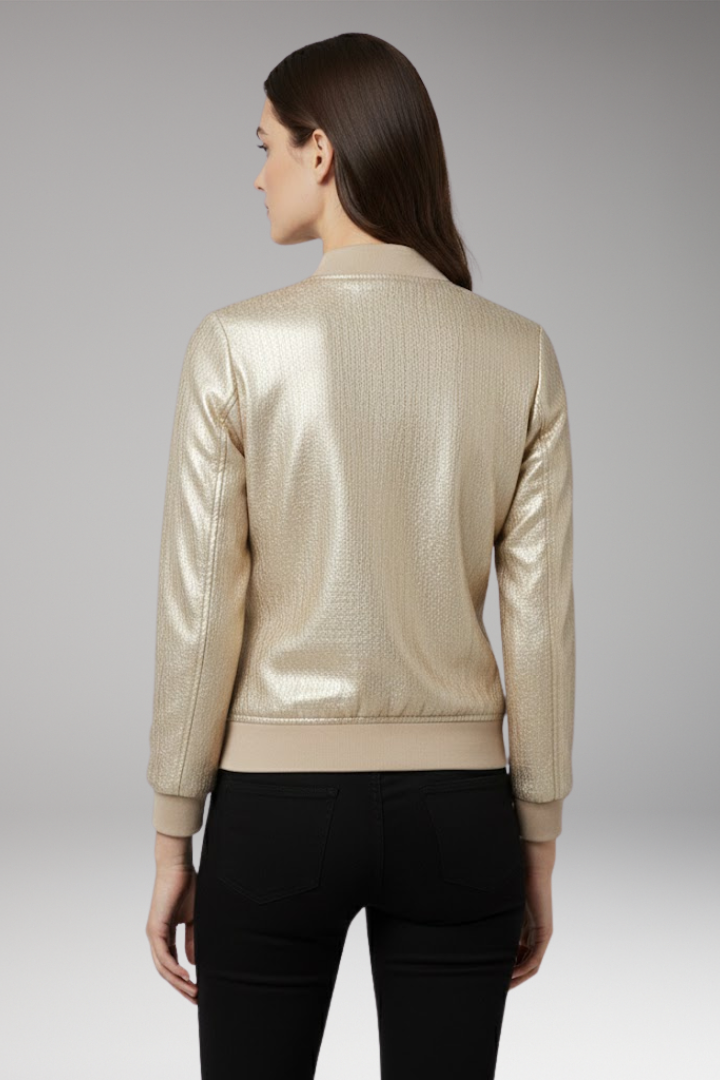 Women's Bomber Jacket With Pockets