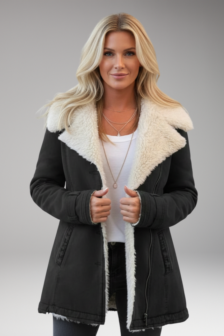 Women's High Collar Zipper Jacket