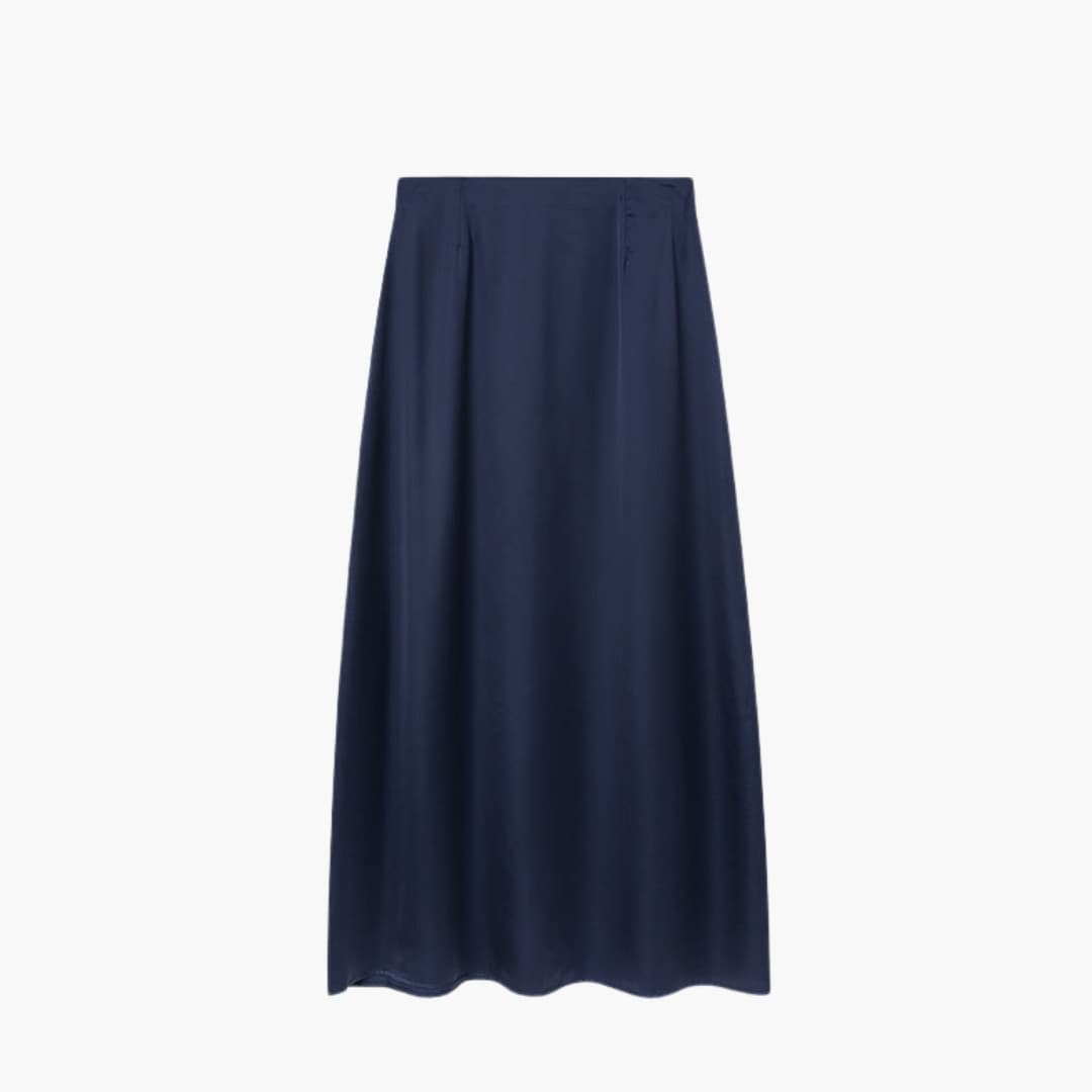 Women's High Waist Maxi Skirt Satin