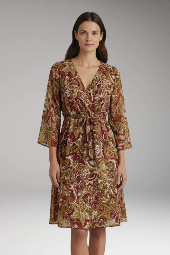 Women's V-Neck Boho Mini Dress