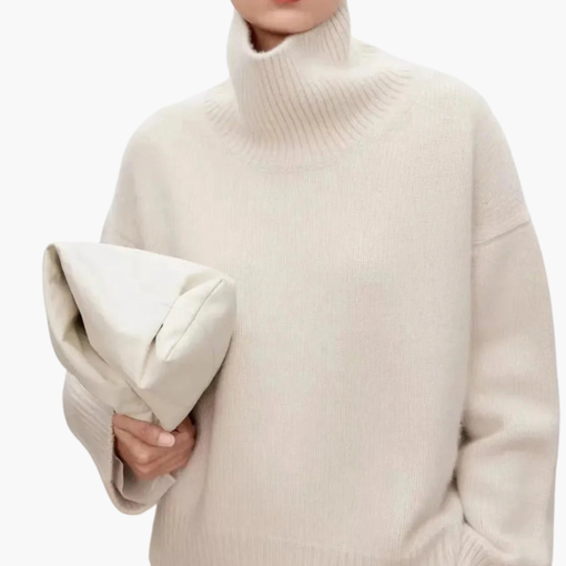 Women's Oversized High Neck Sweater Relaxed Fit