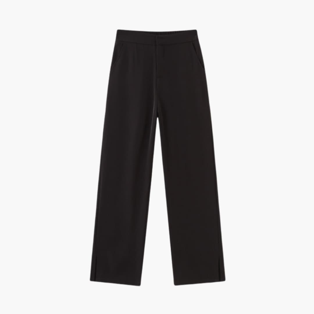 Women's Wide Leg Palazzo Pants Side Slit Design - Vonnera