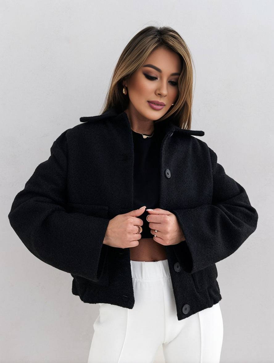 Women's Winter Coat Warm Waterproof Black