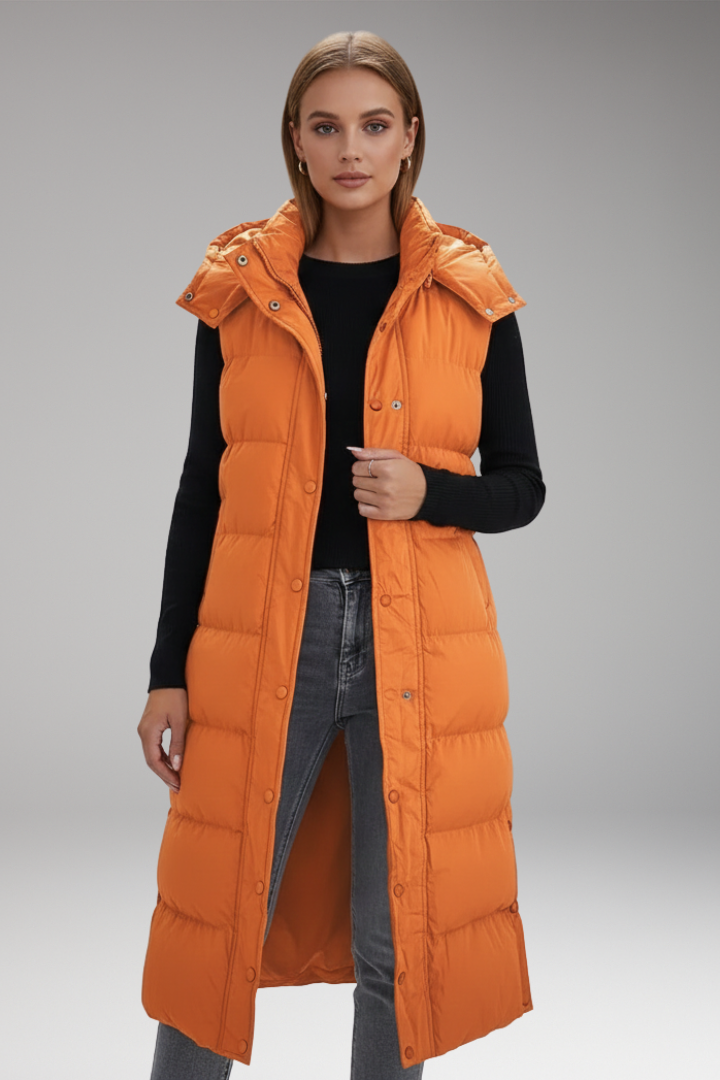 Women's Quilted Puffer Jacket With Hood