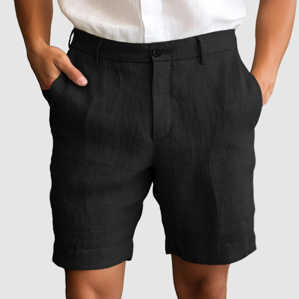 Men's Cotton Linen Casual Shorts