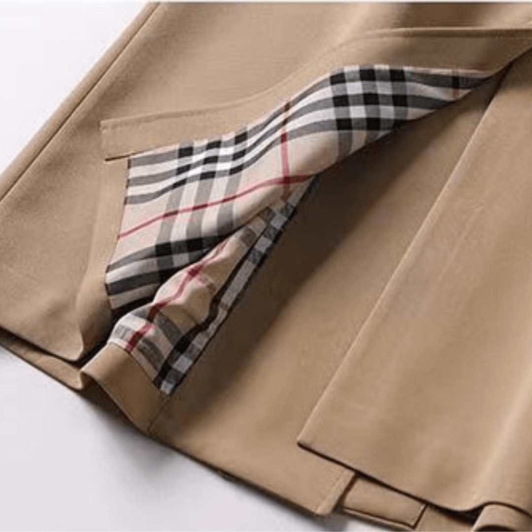Women's Double-Breasted Trench Coat Classic Water-Resistant